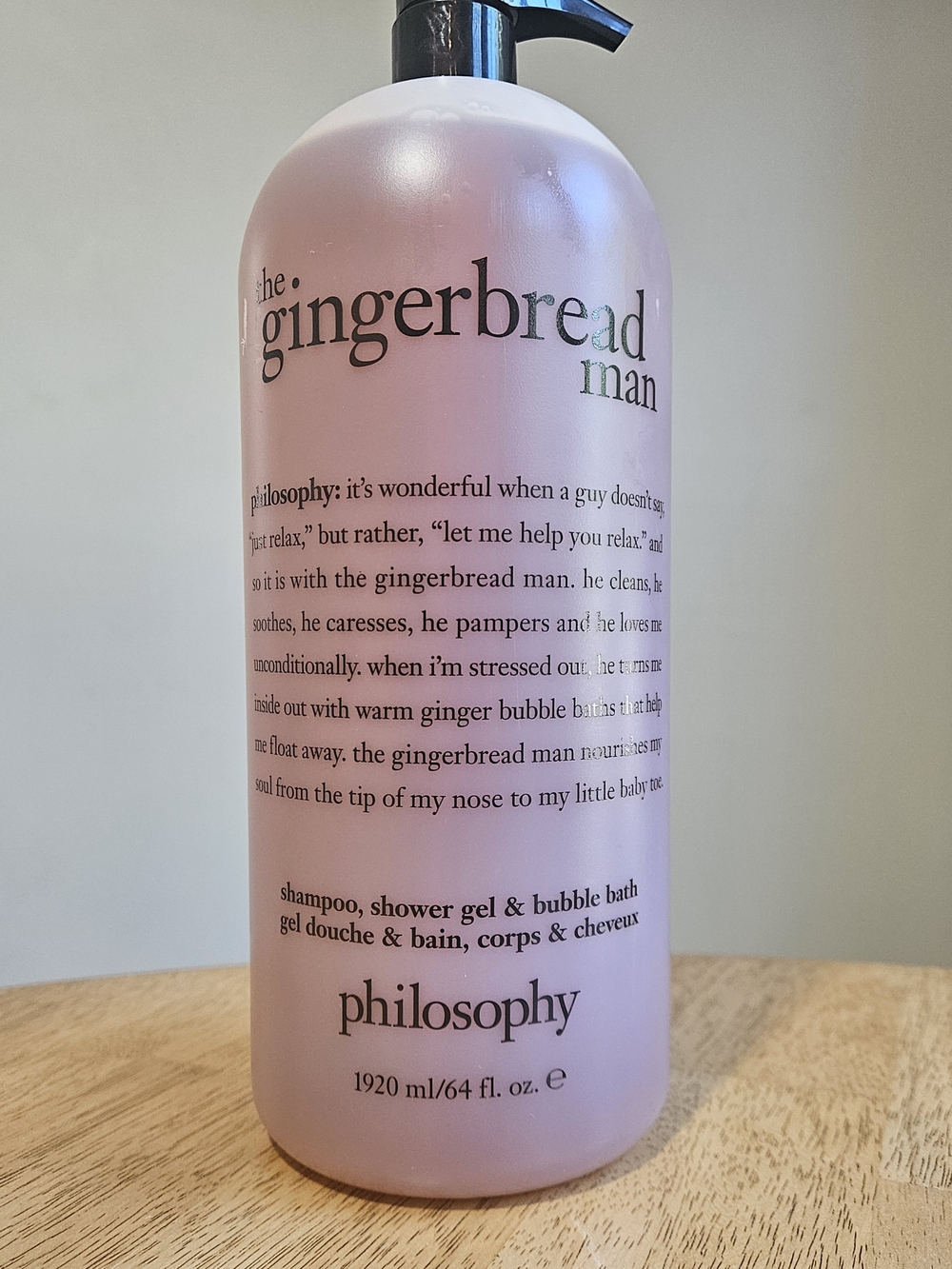 Philosophy The Gingerbread Man Pink 3-in-1 Shampoo, Shower Gel & Bubble Bath